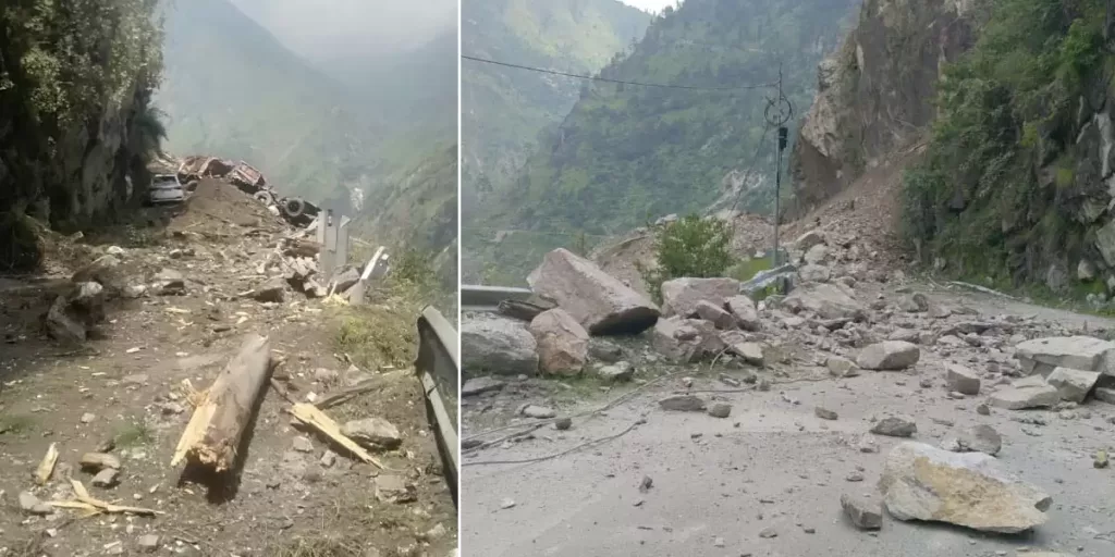 देश के कई हिस्सों में 3 दिन भारी बारिश का अलर्ट, Himachal के रामपुर में Landslide से NH-5 बंद
